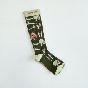 FIGS Stylish Medical-Themed Compression Socks Size L Comfortable Durable